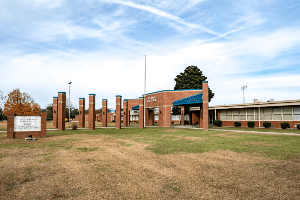 E.E. Smith High School Exterior Building 