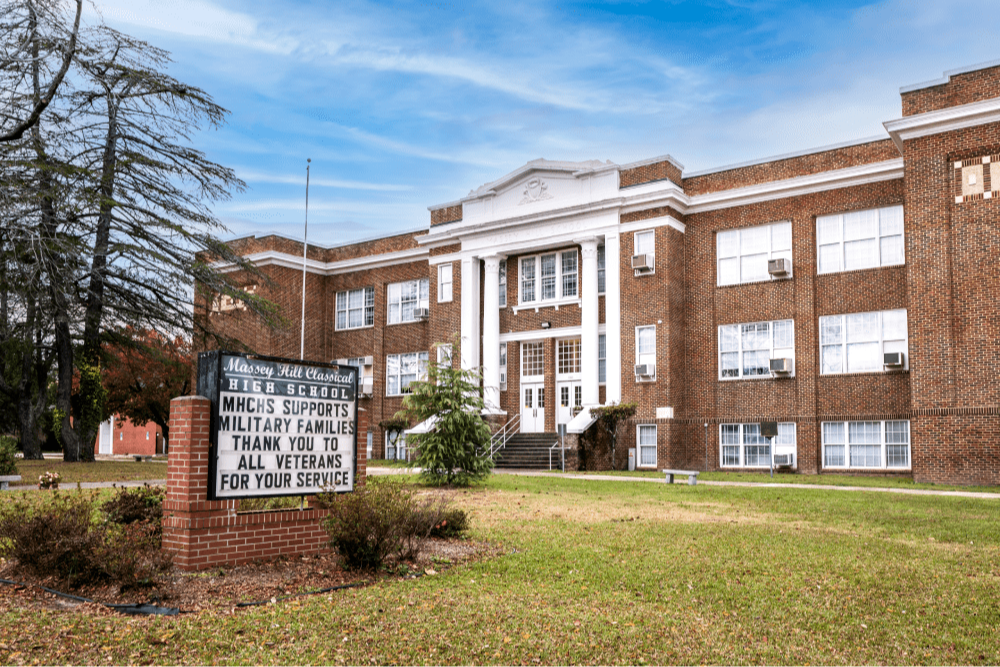 Massey Hill Classical High School Exterior Building 