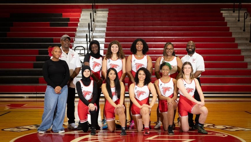 Falcon Lady wrestlers