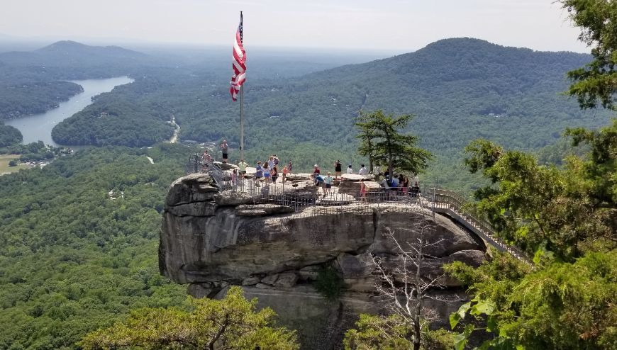 Picture image of blowing rock in NC