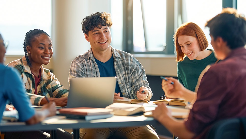 Students at work
