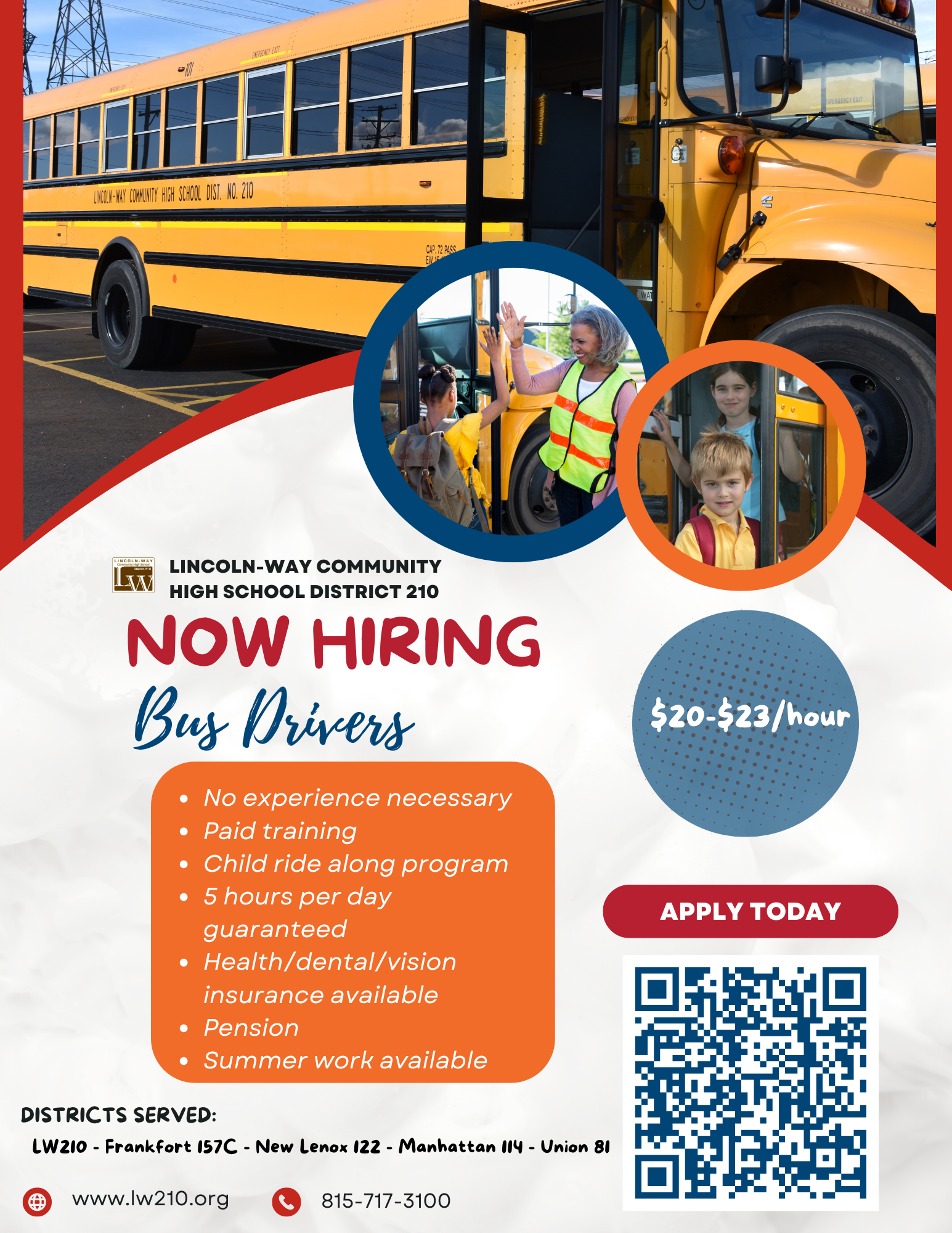 We're Hiring Bus Drivers