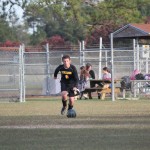 Group of boys playing soccer