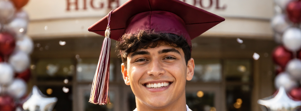 Graduation announcement image.