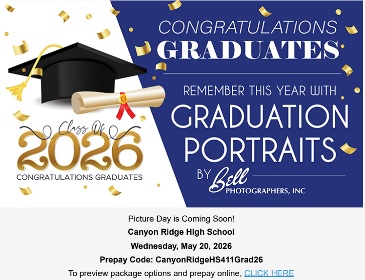 Graduation Photo Information