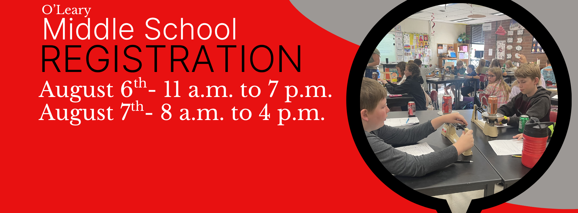 O'Leary Middle School Registration