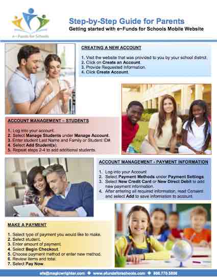 step by step guide for parents getting started with e-funds
