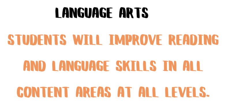 Language Arts Students will improve reading and language skills in all content areas at all levels