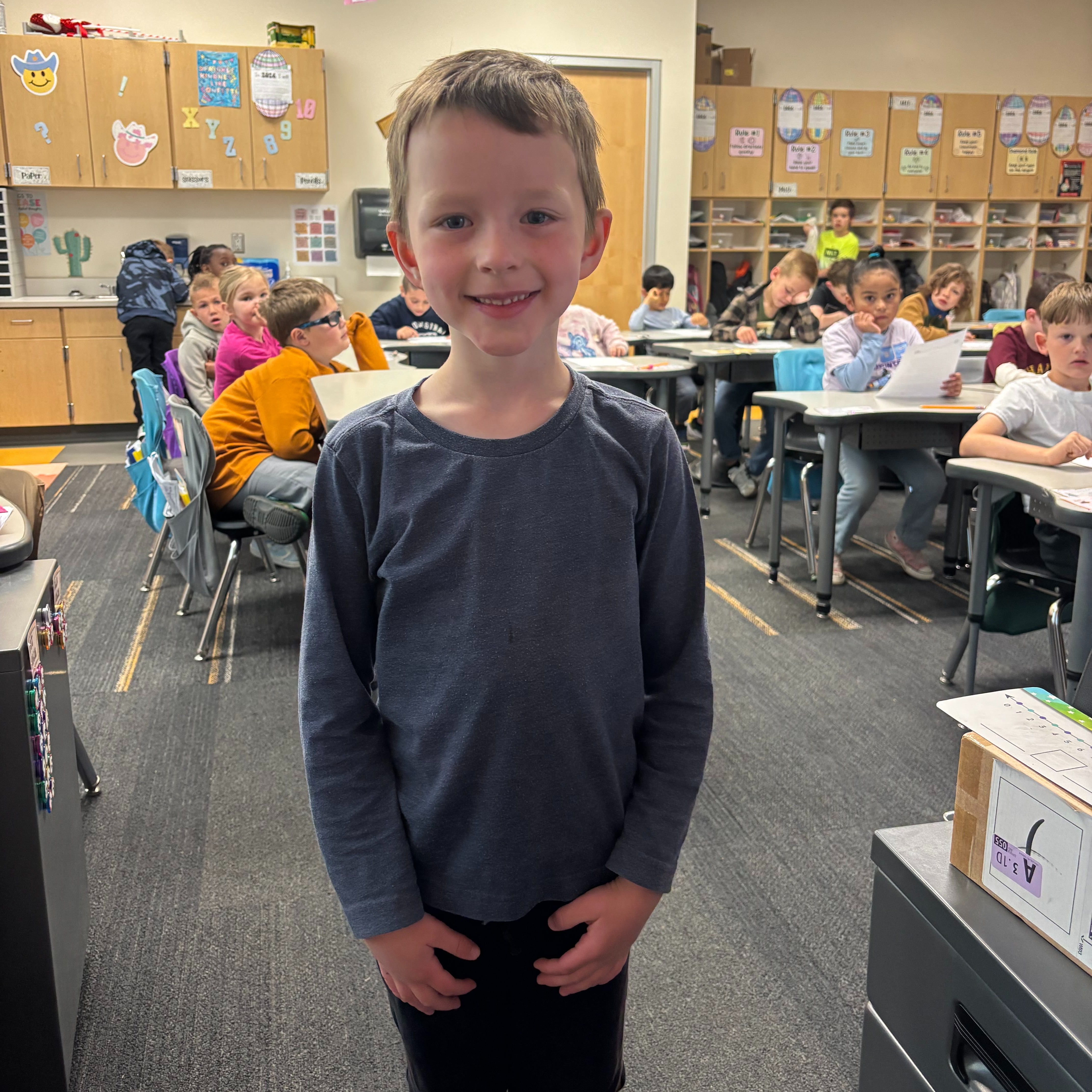 Picture of First Grade Student of the Week