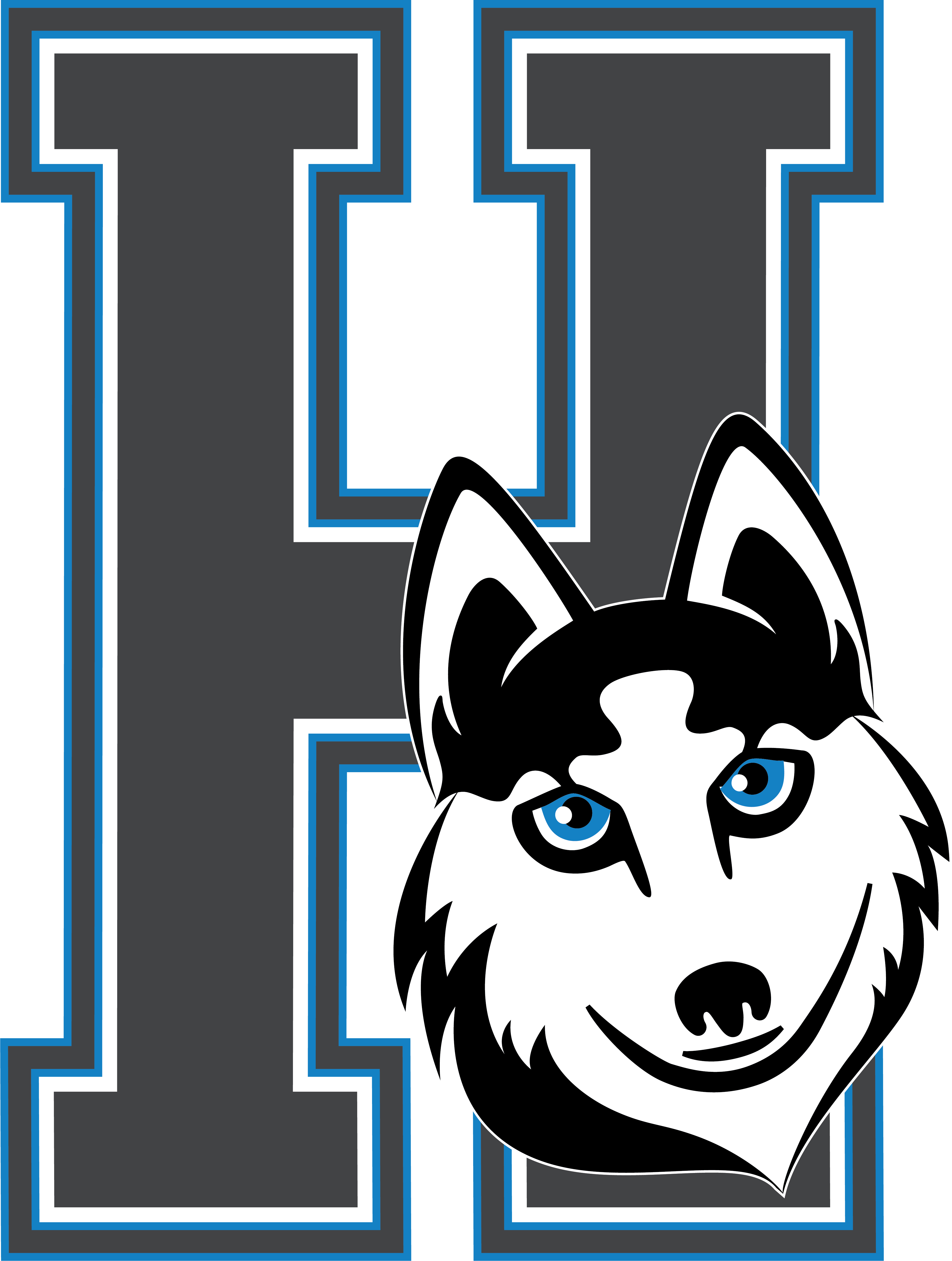 Hearn Academy Husky Dog Mascot