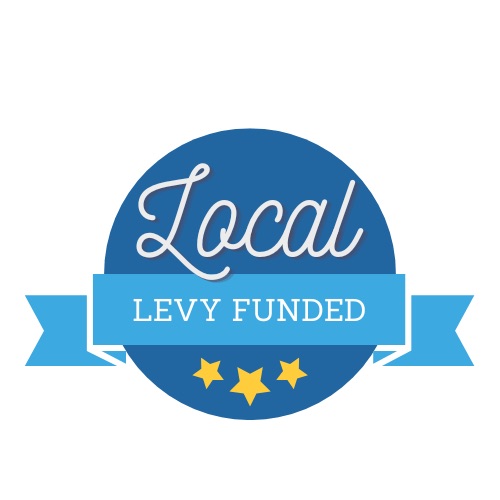 A logo for a local levy funded initiative.