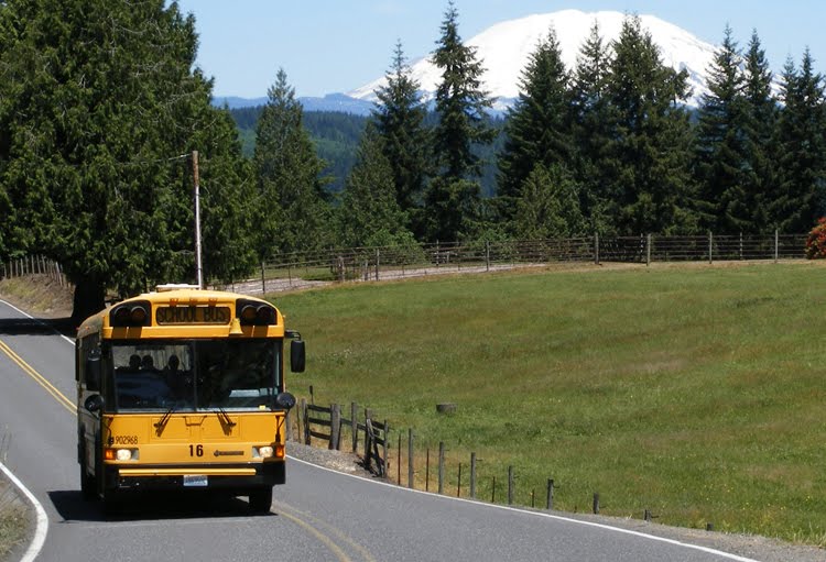 BUS ON RURAL ROUTE