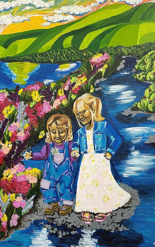 Paintings on the 65th annual district art show