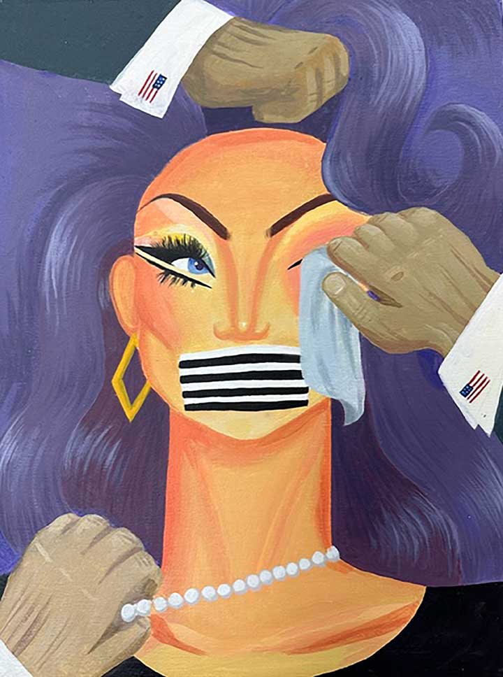 Paintings on the 65th annual district art show
