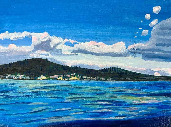 Paintings on the 65th annual district art show