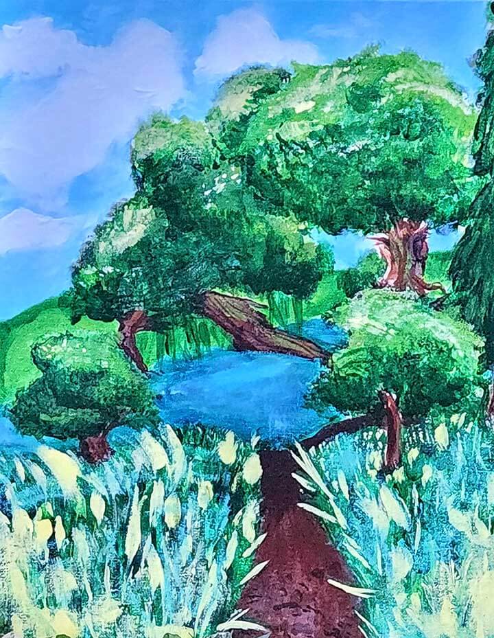 Paintings on the 65th annual district art show