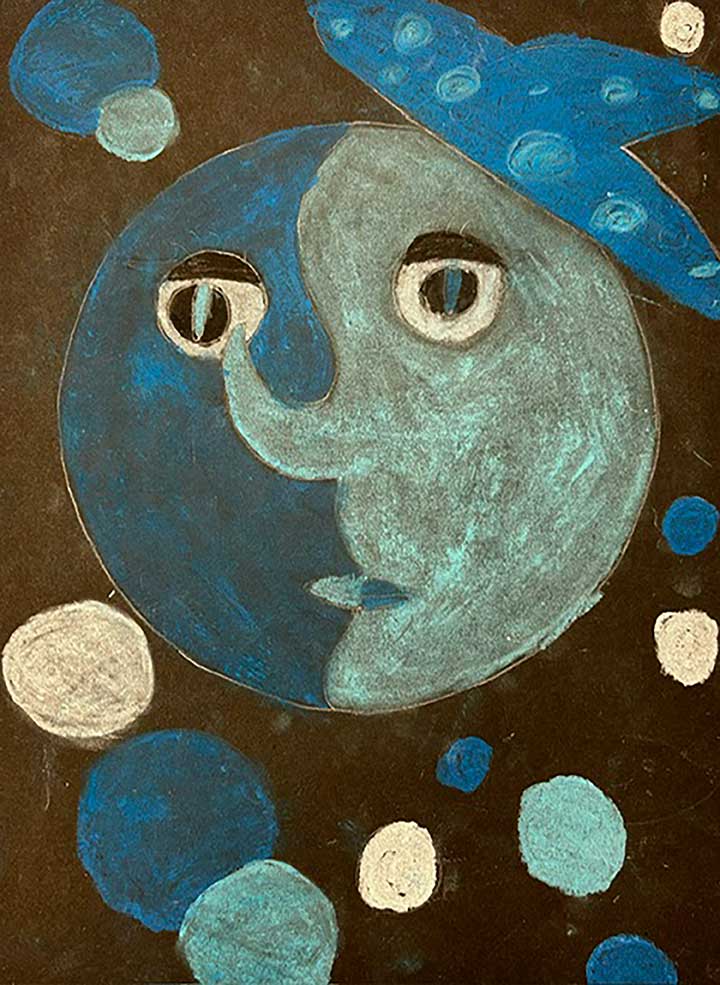 Student paintings for the 65th annual district art show