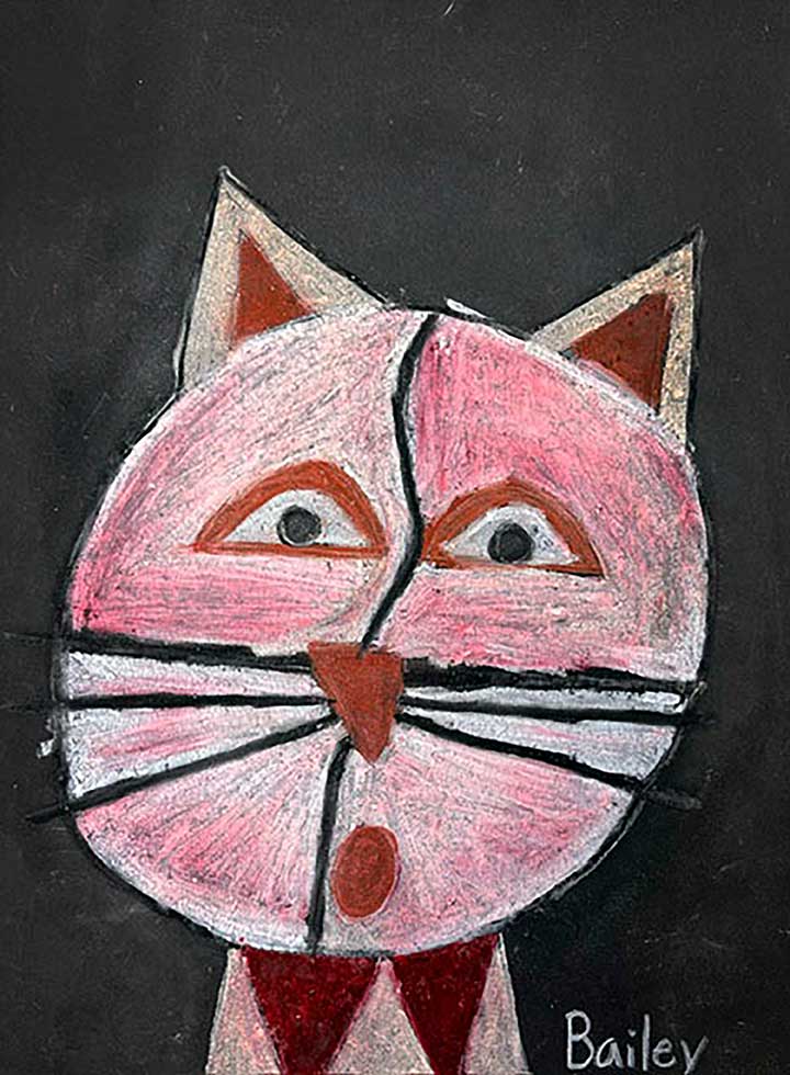 Student paintings for the 65th annual district art show