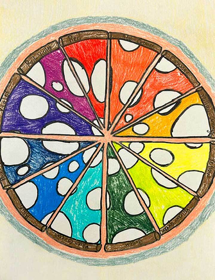 Student paintings for the 65th annual district art show