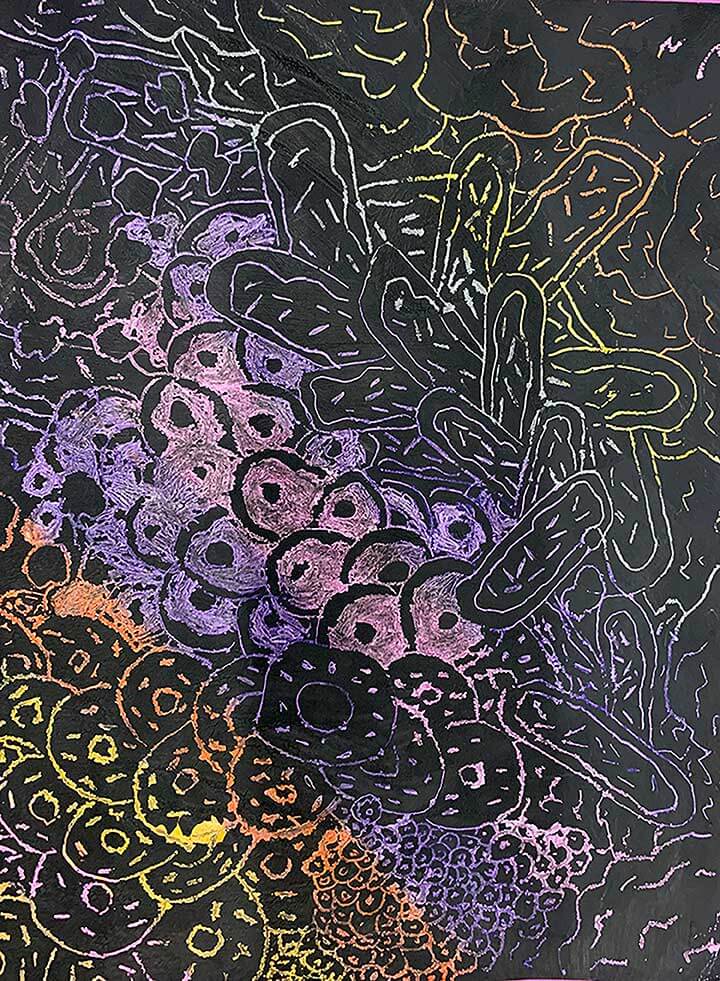 Student paintings for the 65th annual district art show