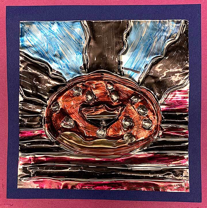 Student paintings for the 65th annual district art show