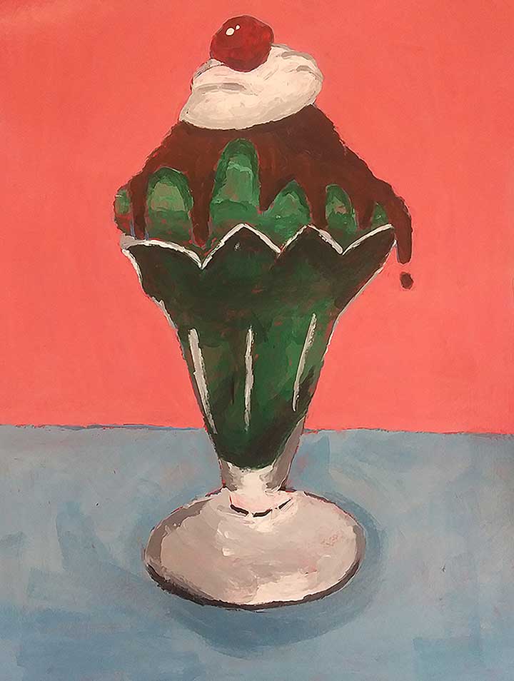 Student paintings for the 65th annual district art show