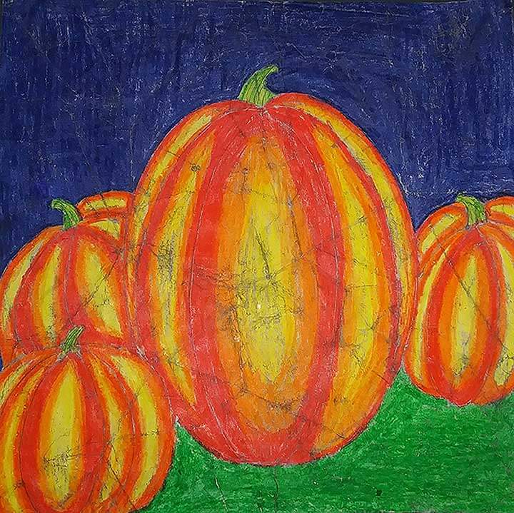 Student paintings for the 65th annual district art show
