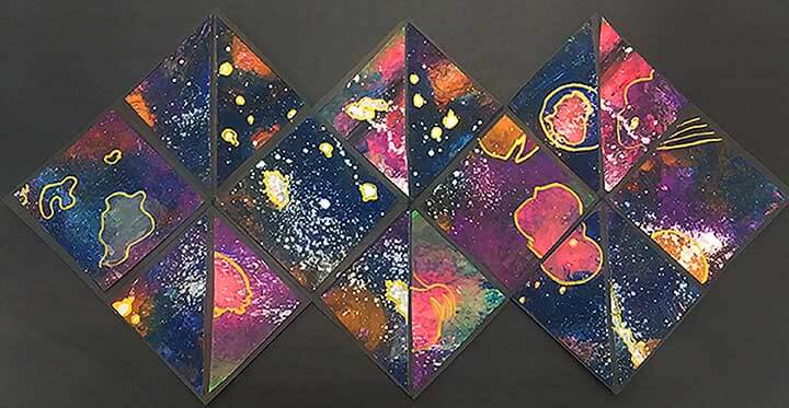 Student paintings for the 65th annual district art show