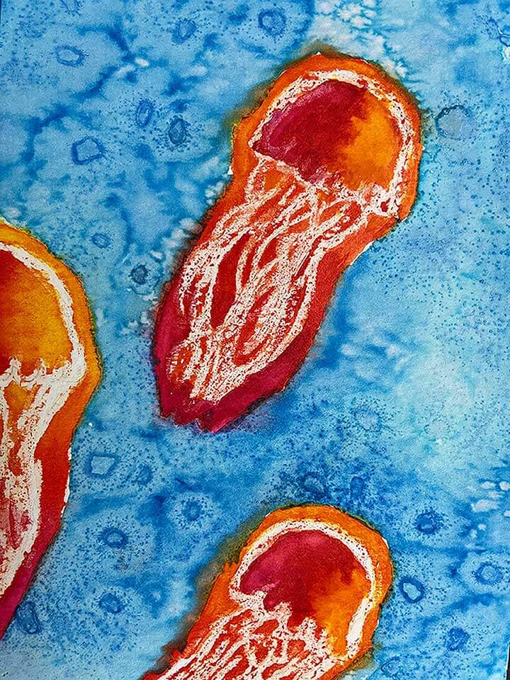 Student paintings for the 65th annual district art show