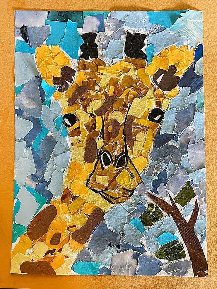 Student paintings for the 65th annual district art show