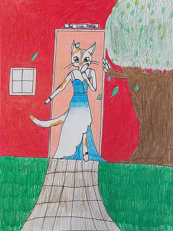 Student paintings for the 65th annual district art show
