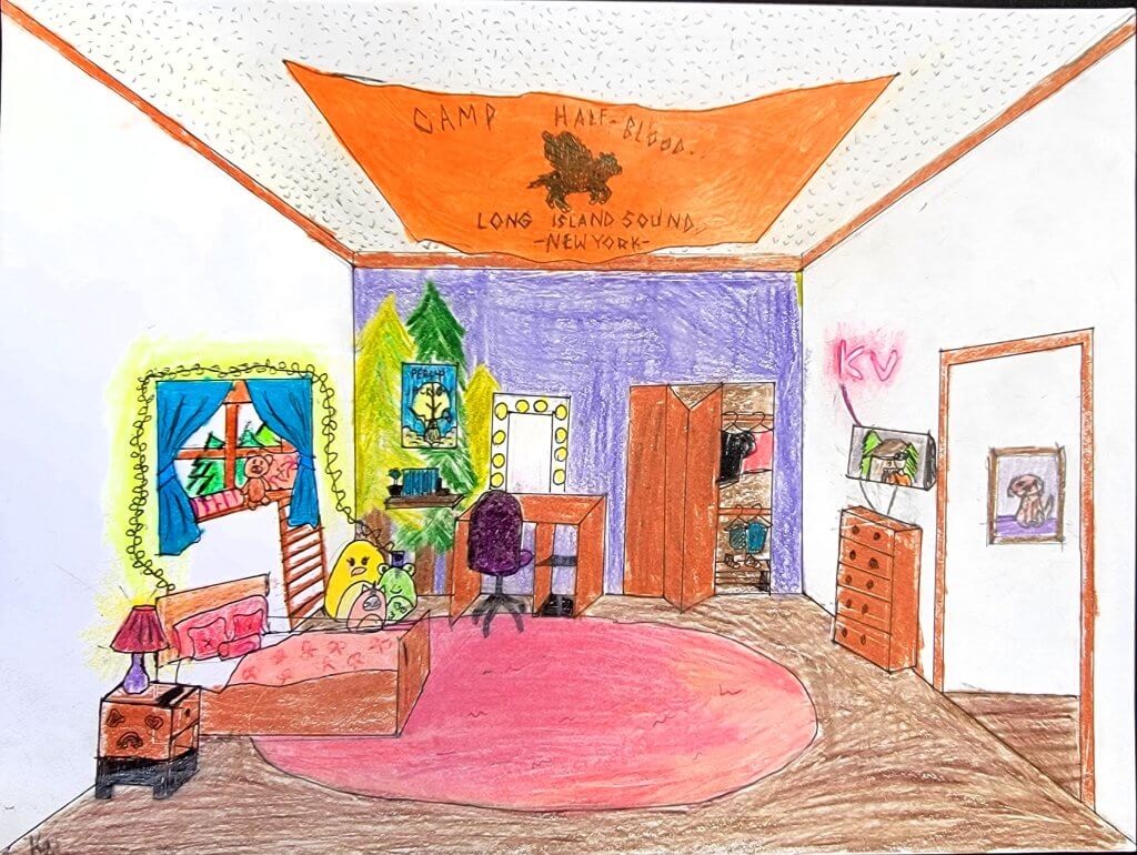 Student paintings for the 65th annual district art show