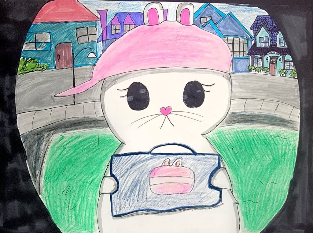 Student paintings for the 65th annual district art show