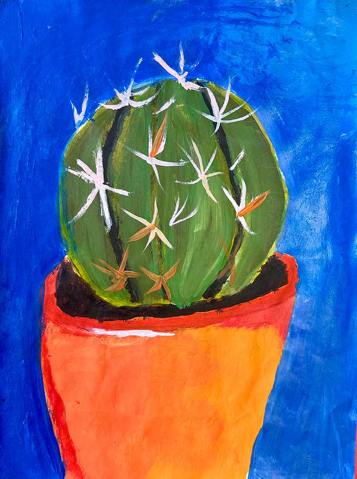 Student paintings for the 65th annual district art show