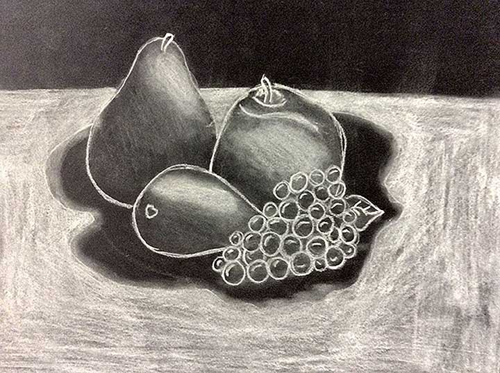 Student paintings for the 65th annual district art show