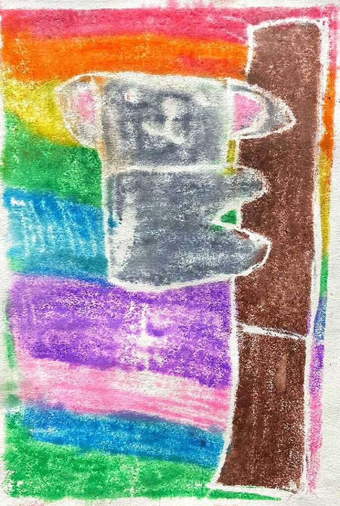 Student paintings for the 65th annual district art show