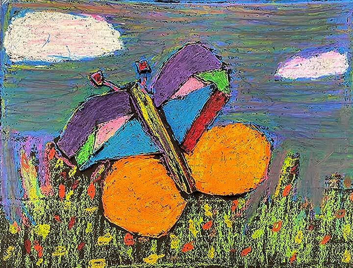 Student paintings for the 65th annual district art show