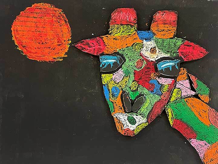 Student paintings for the 65th annual district art show
