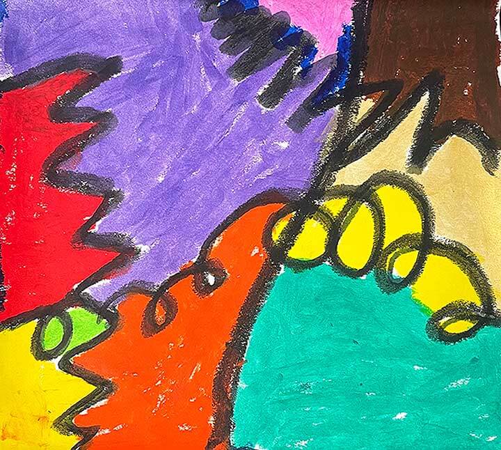 Student paintings for the 65th annual district art show