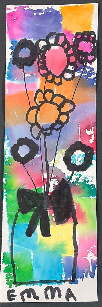 Student paintings for the 65th annual district art show