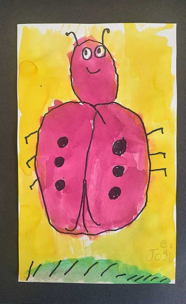Student paintings for the 65th annual district art show