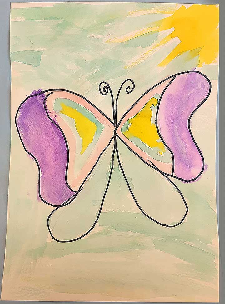 Student paintings for the 65th annual district art show