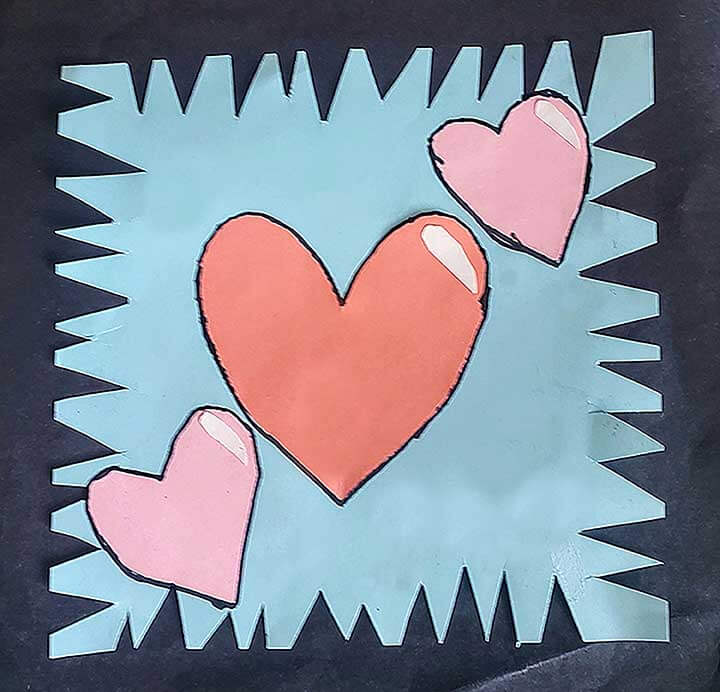 Student paintings for the 65th annual district art show