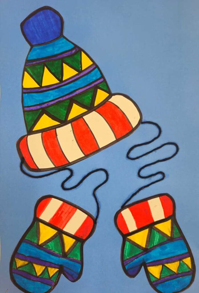 Student paintings for the 65th annual district art show