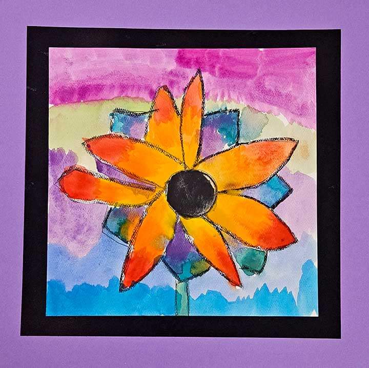 Student paintings for the 65th annual district art show