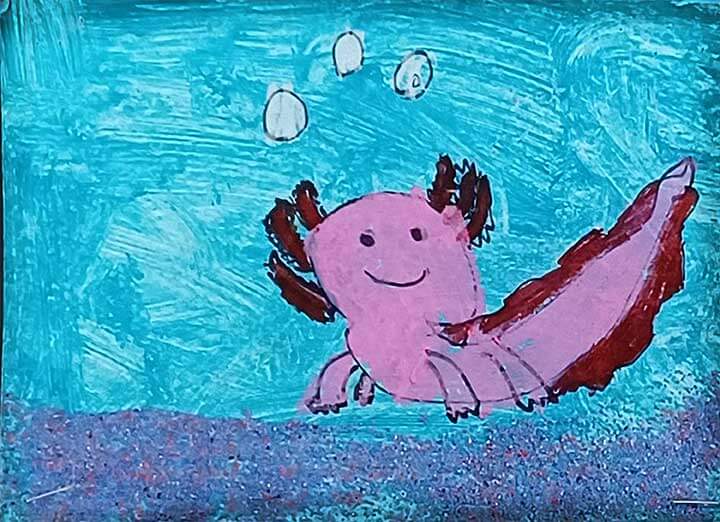 Student paintings for the 65th annual district art show