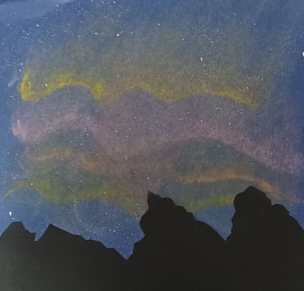 Student paintings for the 65th annual district art show