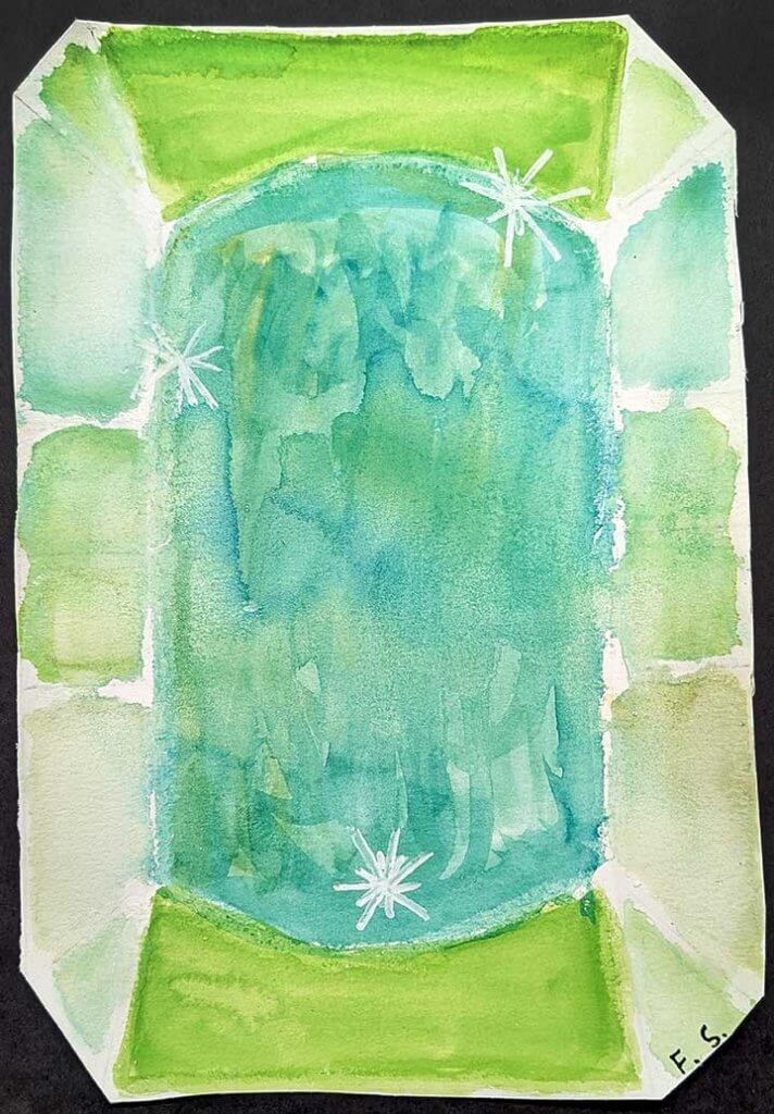 Student paintings for the 65th annual district art show