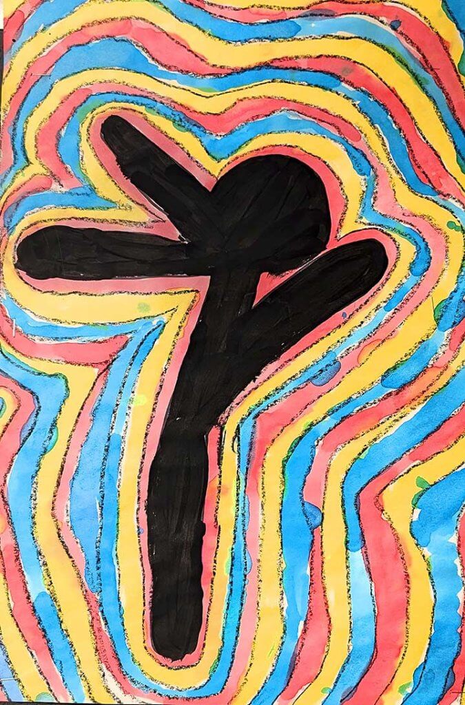 Student paintings for the 65th annual district art show