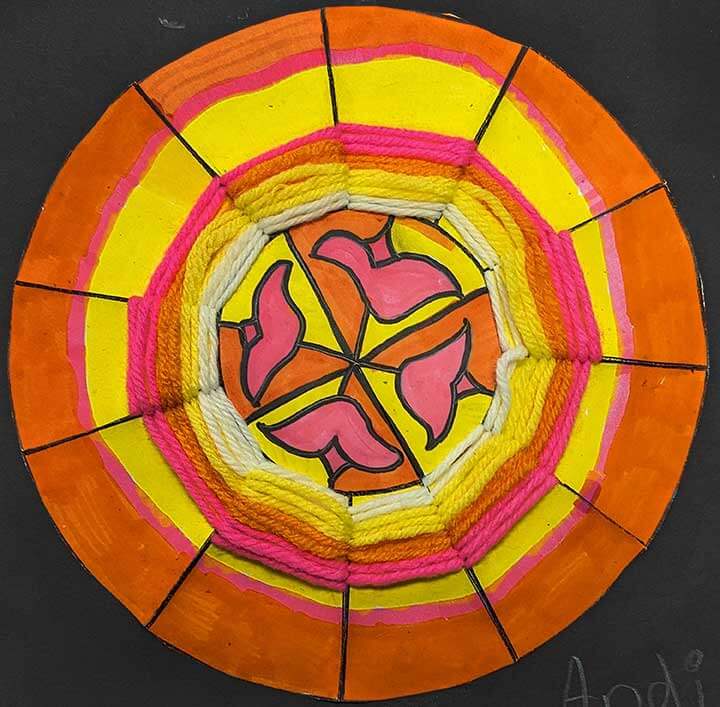 Student paintings for the 65th annual district art show